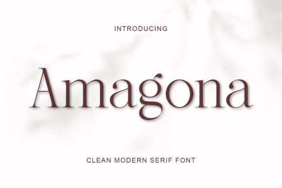 Amagona: A Modern Serif Font for Clear Campaigns