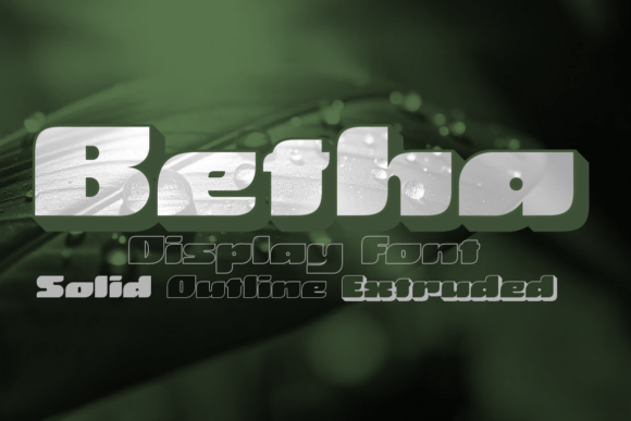 Betha: The Urban Display Font for Bold Branding