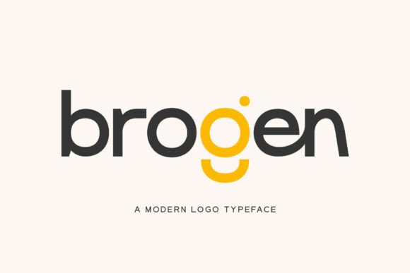 Brogen: A Modern Sans Serif Typeface for Branding