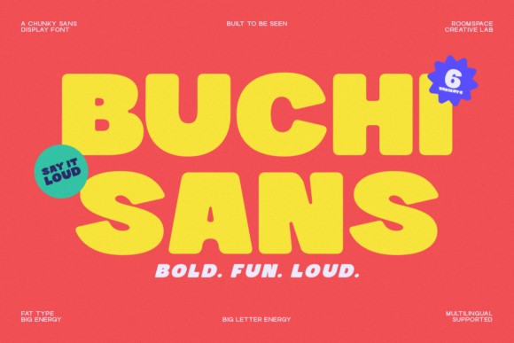 Buchi Sans: A Bold Typeface for Playful Brands