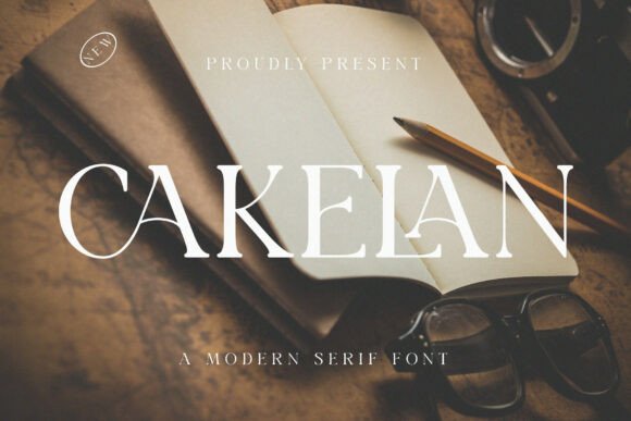 Cakelan: A Bold Serif Typeface for Digital Design