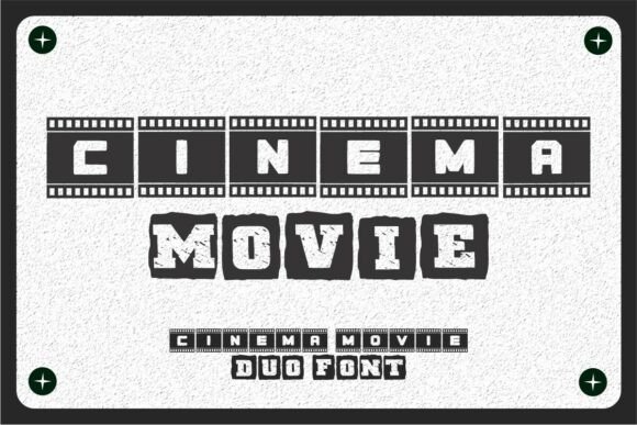 Cinema Movie Duo Font Review for Web Design