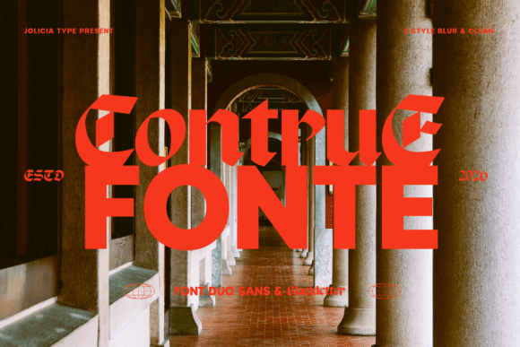 Contrue Duo: A Bold Typeface for Modern Editorial Design