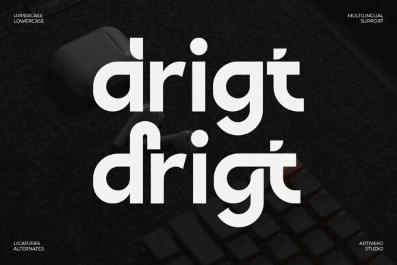 Drigt Typeface: Sharpen Your Campaign Visuals