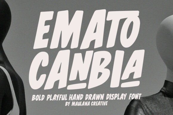 Emato Canbia: A Bold Display Font for Editorial Design