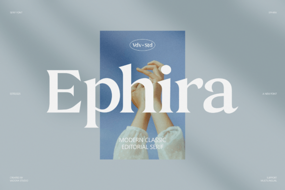 Ephira: A Refined Serif Typeface for Editorial Design