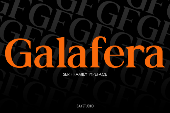 Galafera Typeface for Modern Web Design