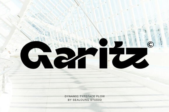 Garitz Typeface: Bold Flow for Campaigns