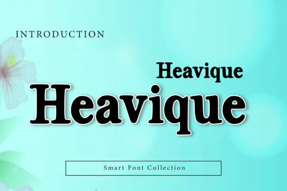 Heavique: A Bold Display Font for Modern Editorial Design