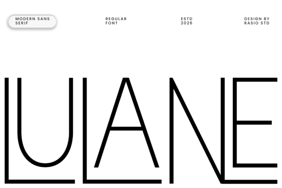 Lulane Font: Minimalist Sans Serif for Crafters