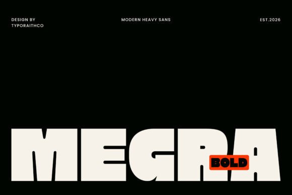 Megra: The Bold Typeface for Impactful Marketing