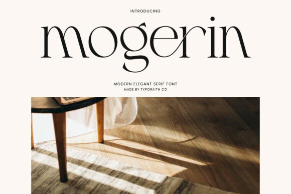 Mogerin: A Modern Serif Font for Digital Design