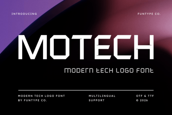 Motech: A Bold Sans Serif Font for Modern Web Design