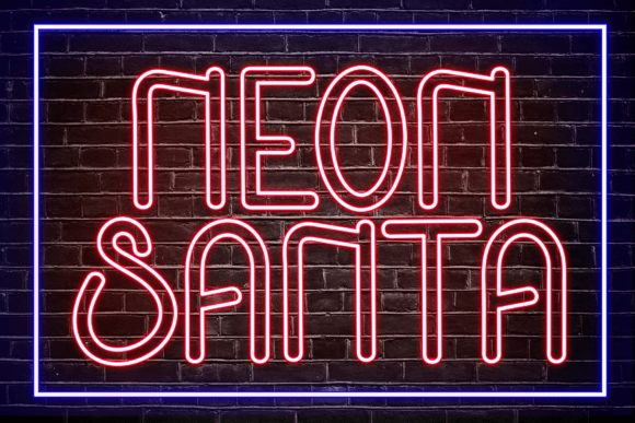 Neon Santa: A Playful Display Font for Modern Editorial Design