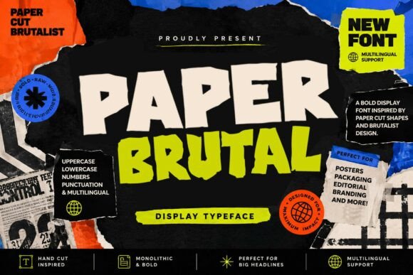 Paper Brutal: A Bold Display Font for Web Design