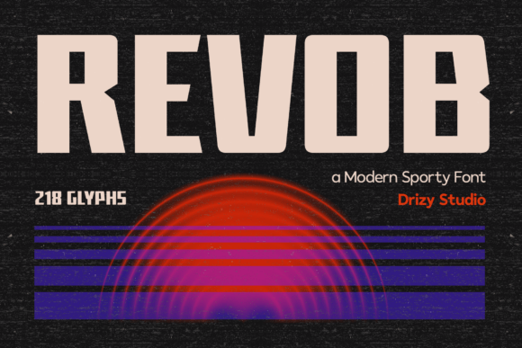 Revob: A Bold Sans Serif Font for High-Impact Campaigns