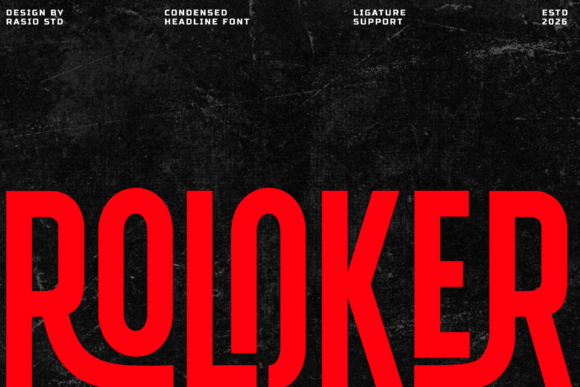 Roloker: A Bold Sans Serif Font for Editorial Impact