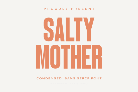 Salty Mother Font: Bold Branding for Small Business