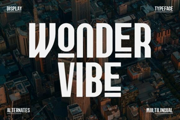 Wonder Vibe: The Display Typeface for Bold Branding